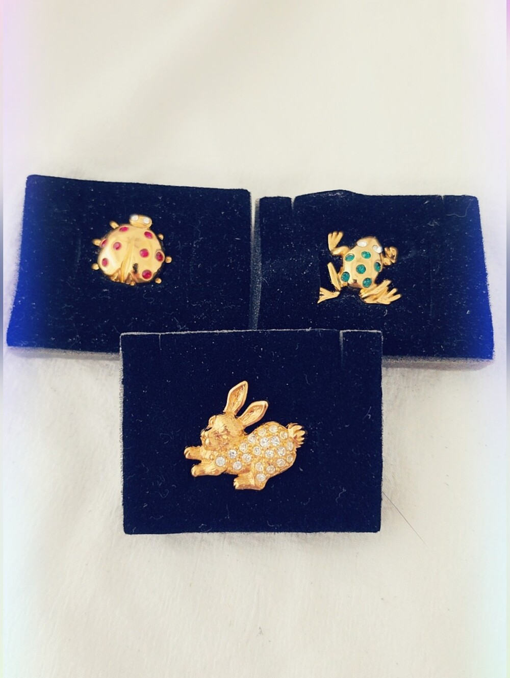 X3 THREE! Vintage Avon Pin Brooch Tac Pins